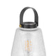 Jerry Lantern Table Lamp | Bubble Glass Shade | USB Ports | Dark Bronze