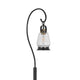 Jerry Classic Lantern Floor Lamp | Bubble Glass Shade | Dark Bronze Metal