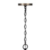 5 Light Chandelier | Drum Shade with Rustic Aged Bronze Mesh Band | 30"