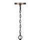 5 Light Chandelier | Drum Shade with Rustic Aged Bronze Mesh Band | 30"