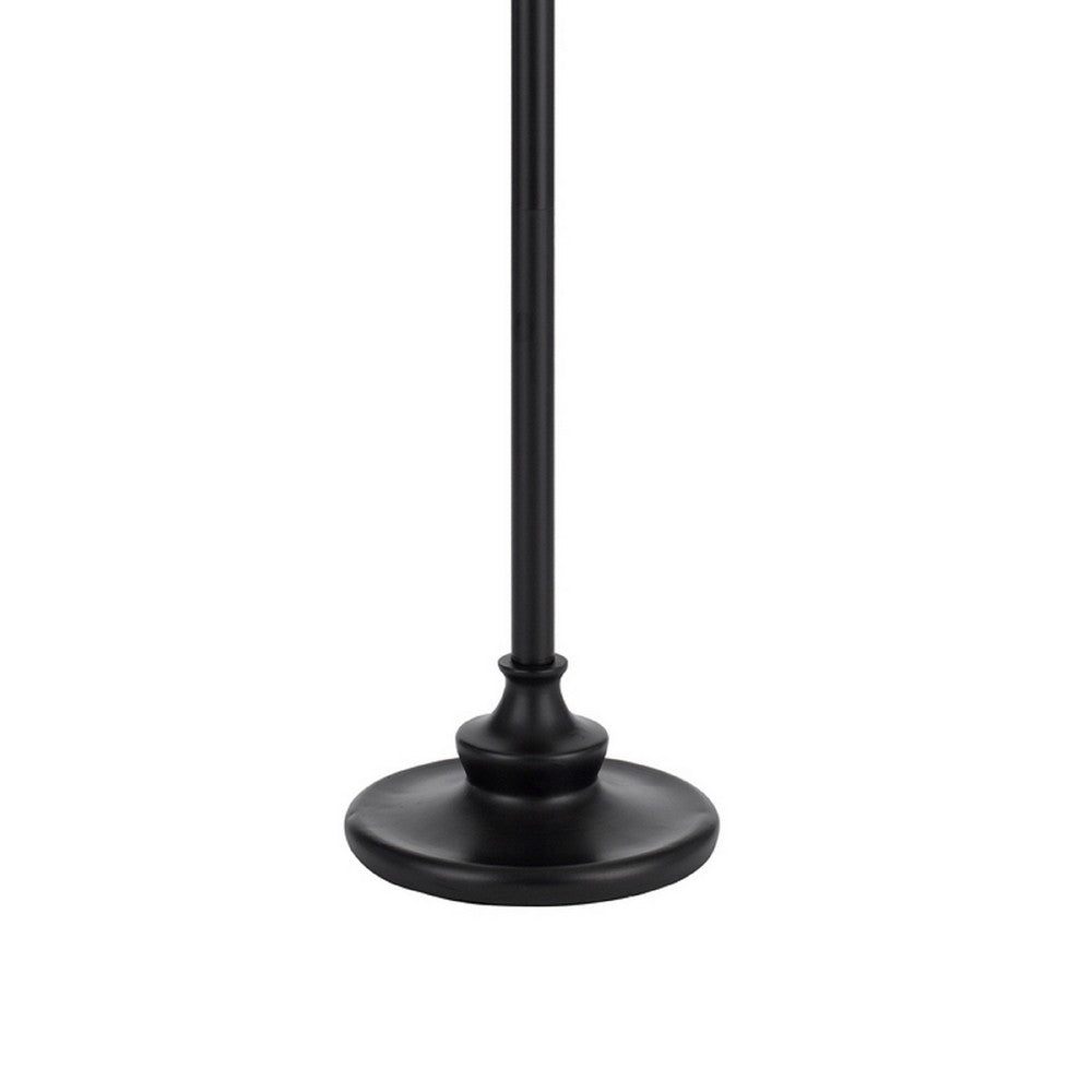 Eli Floor Lamp | Stained Tiffany Glass Shade | Hand Painted | Bronze 61"