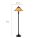 Eli Floor Lamp | Stained Tiffany Glass Shade | Hand Painted | Bronze 61"