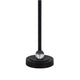Tika Table Lamp Set of 2 | Crystal Rings & Black Metal Ball | Fabric Shade