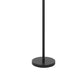 Floor Lamp | Adjustable Head with Hanging Cone Shade | Retro Black Metal