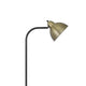 Floor Lamp | Vintage Style Dome Shade | Industrial Black & Antique Brass