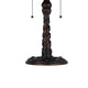 Eli Table Lamp | 15" Tiffany Glass Shade | Blue Red Dragonfly Design | Bronze