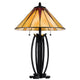 Eli Table Lamp | 17" Stained Tiffany Glass Shade | Bronze Meta, Resin