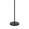 Avira 61" Floor Lamp | Speckled Hardback Kraft Paper Shade | Black Metal