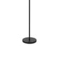 Avira 61" Floor Lamp | String Pattern White Fabric Shade | Black Metal