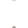 Floor Lamp with LED Torchiere | Touch Dimmer | 70" Brushed Steel