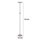 Floor Lamp with LED Torchiere | Touch Dimmer | 70" Brushed Steel