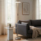 Floor Lamp with LED Torchiere | Touch Dimmer | 70" Brushed Steel