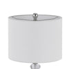 Set of 2 Table Lamps | Crystal Accent Candlestick Body | White Shade