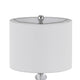 Set of 2 Table Lamps | Crystal Accent Candlestick Body | White Shade