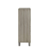 Levy Tall Dresser Chest | LED Cabinet & 3 Drawers with Shoe Rack | Gray