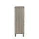 Levy Tall Dresser Chest | LED Cabinet & 3 Drawers with Shoe Rack | Gray