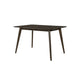 Roxy Counter Height Table | 60" Rectangular Top | Walnut Brown Wood