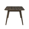 Roxy Counter Height Table | 60" Rectangular Top | Walnut Brown Wood