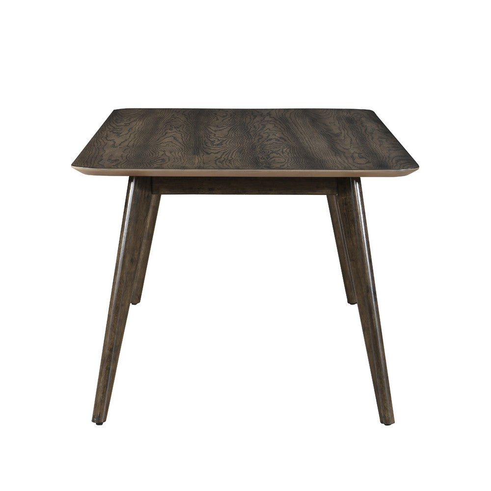 Roxy Counter Height Table | 60" Rectangular Top | Walnut Brown Wood