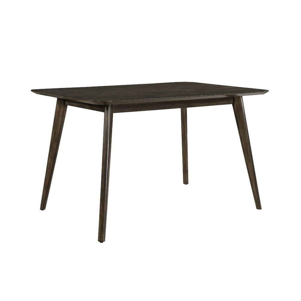 Roxy Counter Height Table | 60" Rectangular Top | Walnut Brown Wood