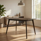 Roxy Counter Height Table | 60" Rectangular Top | Walnut Brown Wood