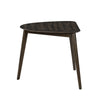 Roxy Corner Dining Table | 35" Triangular Shape | Walnut Brown Wood