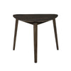 Roxy Corner Dining Table | 35" Triangular Shape | Walnut Brown Wood