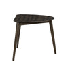 Roxy Corner Dining Table | 35" Triangular Shape | Walnut Brown Wood