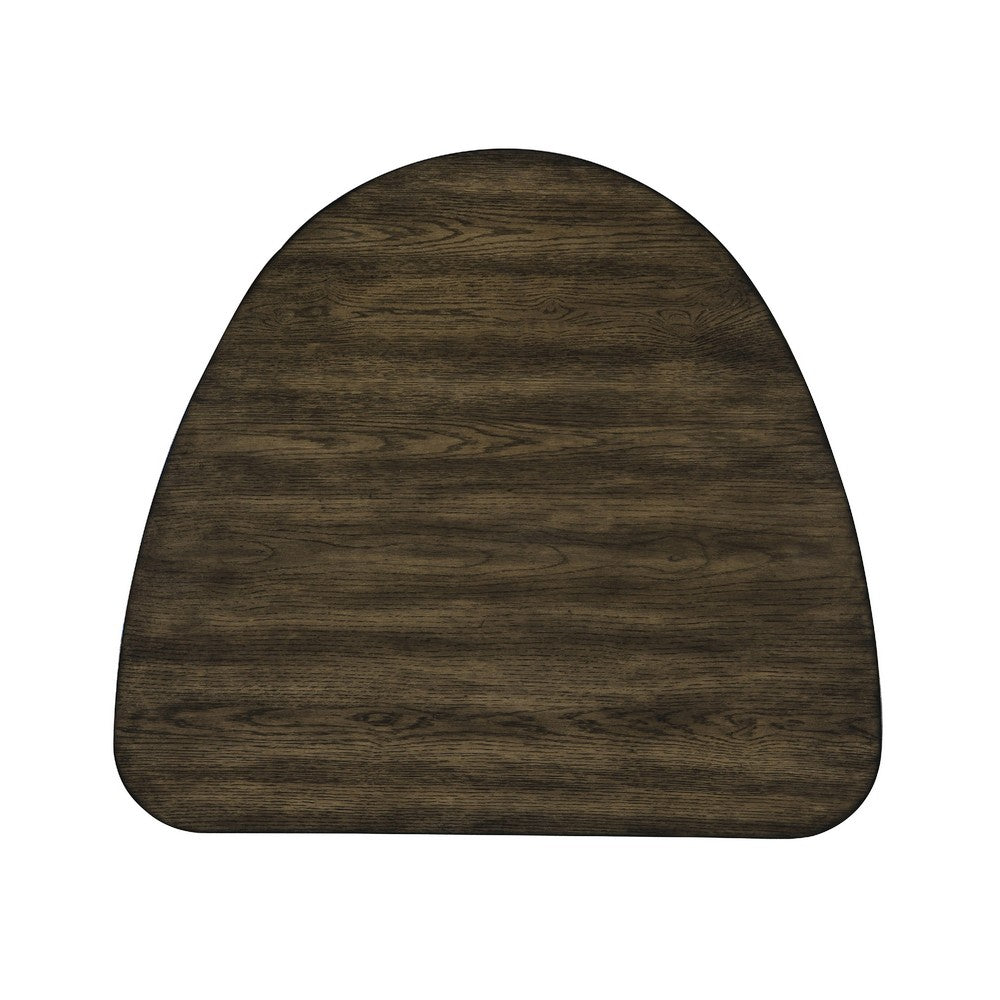 Roxy Corner Dining Table | 35" Triangular Shape | Walnut Brown Wood