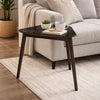 Roxy Corner Dining Table | 35" Triangular Shape | Walnut Brown Wood