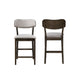 Roxy Counter Height Chair Set of 2 | Open Back | Foam Fill Cream Polyester