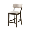Roxy Counter Height Chair Set of 2 | Open Back | Foam Fill Cream Polyester