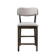 Roxy Counter Height Chair Set of 2 | Open Back | Foam Fill Cream Polyester