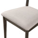 Roxy Counter Height Chair Set of 2 | Open Back | Foam Fill Cream Polyester