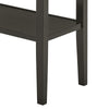 Risa Counter Height Table with Shelf | 60" Faux Marble Top | Espresso Wood