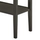 Risa Counter Height Table with Shelf | 60" Faux Marble Top | Espresso Wood