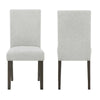 Risa Dining Side Chair Set of 2 | Memory Foam Fill Polyester | Brown & Gray