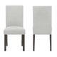 Risa Dining Side Chair Set of 2 | Memory Foam Fill Polyester | Brown & Gray