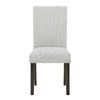 Risa Dining Side Chair Set of 2 | Memory Foam Fill Polyester | Brown & Gray