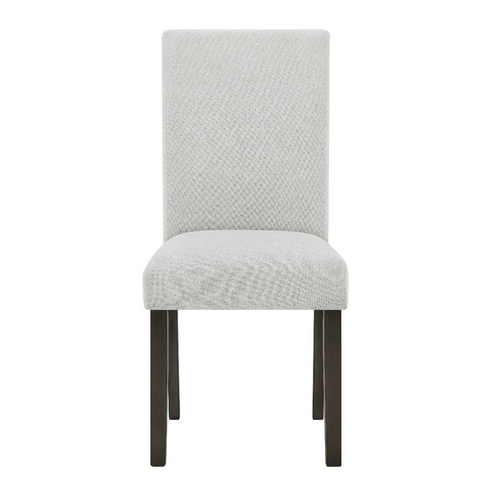 Risa Dining Side Chair Set of 2 | Memory Foam Fill Polyester | Brown & Gray