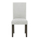 Risa Dining Side Chair Set of 2 | Memory Foam Fill Polyester | Brown & Gray