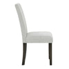 Risa Dining Side Chair Set of 2 | Memory Foam Fill Polyester | Brown & Gray