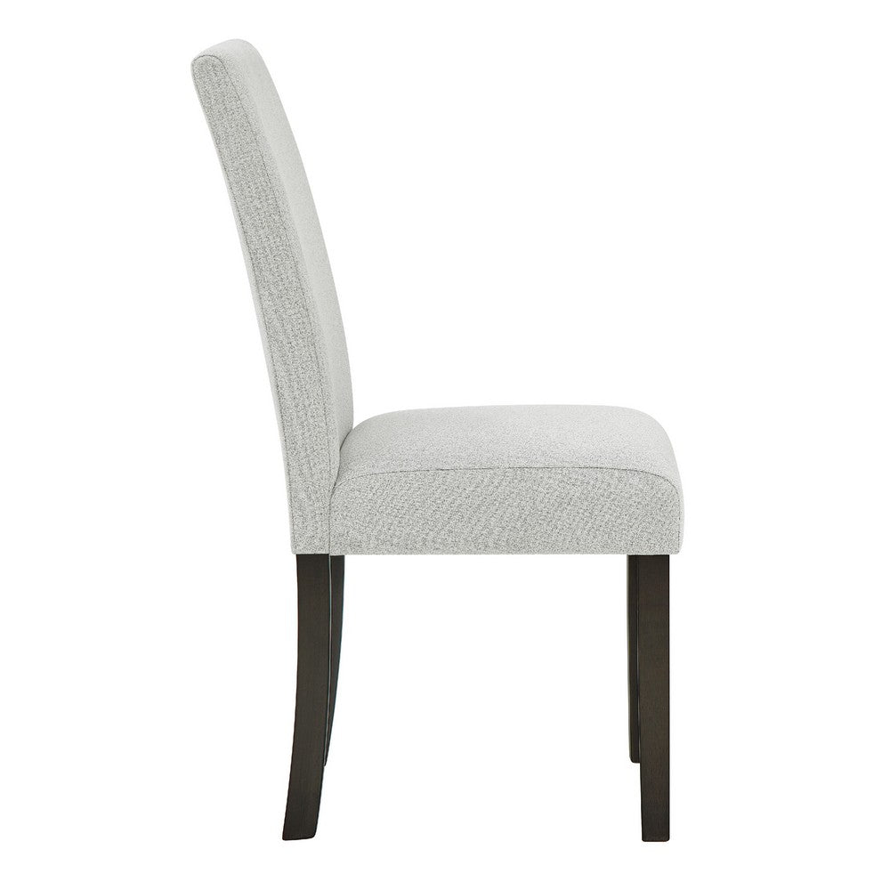 Risa Dining Side Chair Set of 2 | Memory Foam Fill Polyester | Brown & Gray