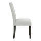 Risa Dining Side Chair Set of 2 | Memory Foam Fill Polyester | Brown & Gray