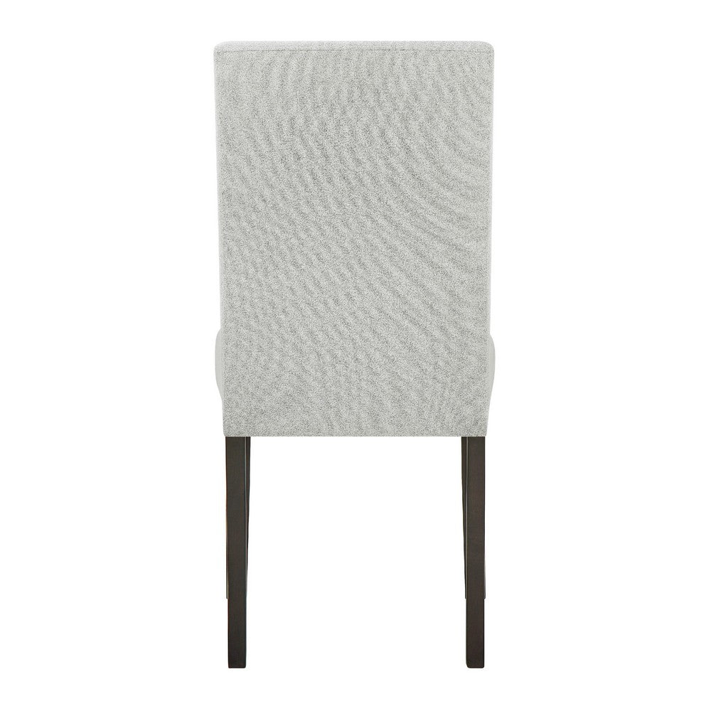 Risa Dining Side Chair Set of 2 | Memory Foam Fill Polyester | Brown & Gray