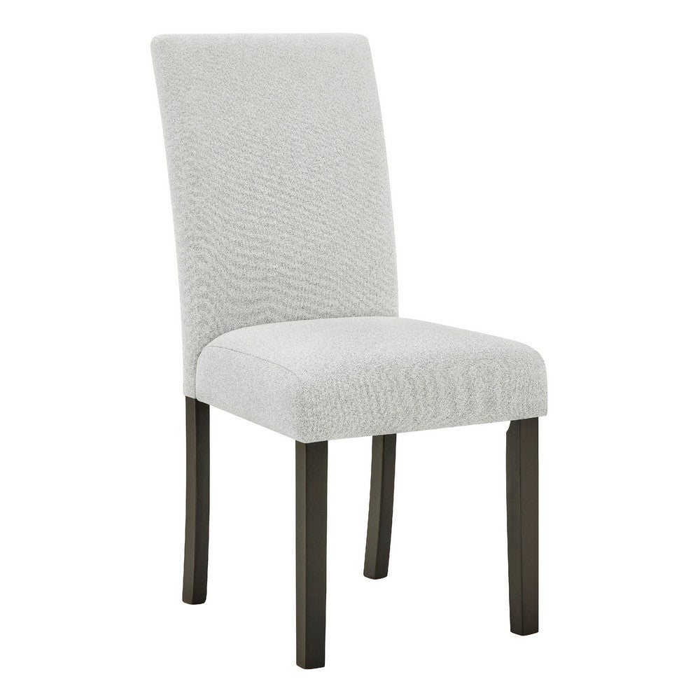 Risa Dining Side Chair Set of 2 | Memory Foam Fill Polyester | Brown & Gray