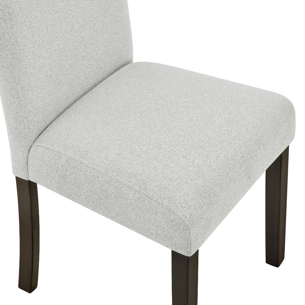 Risa Dining Side Chair Set of 2 | Memory Foam Fill Polyester | Brown & Gray