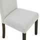 Risa Dining Side Chair Set of 2 | Memory Foam Fill Polyester | Brown & Gray