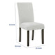 Risa Dining Side Chair Set of 2 | Memory Foam Fill Polyester | Brown & Gray