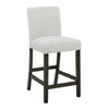 Risa Counter Height Side Chair Set of 2 | Stone Gray Polyester Memory Foam